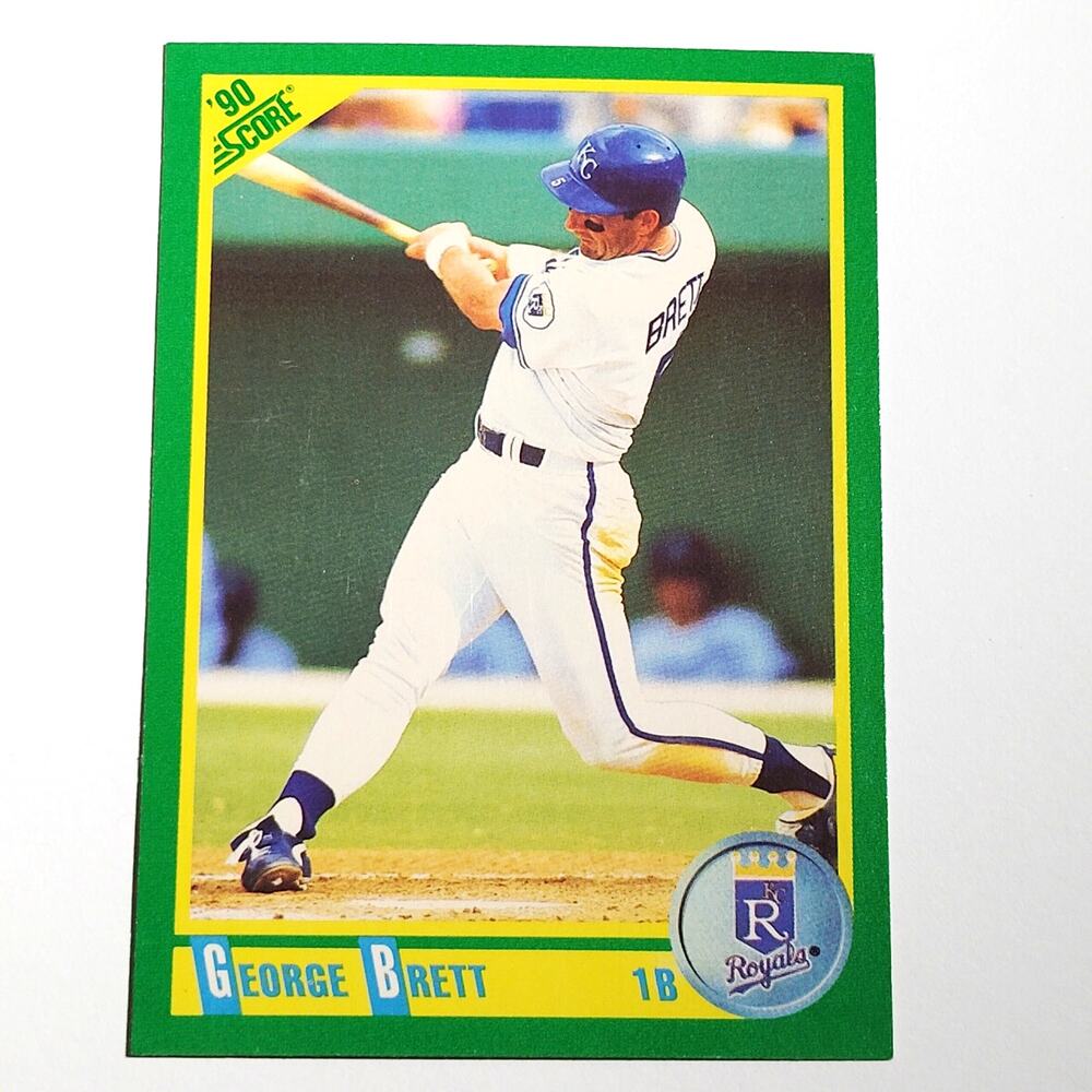 1990 Score George Brett Card No. 140 Kansas City Royals 3B EX